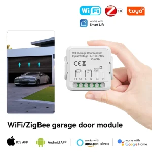 WiFi /Zigbee Smart Garage Door Opener Module Remote Control Timer Switch for Garage Door Automation