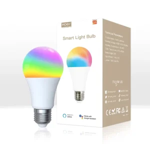 WiFi Smart LED Bulb, Dimmable, 14W RGB E27, Color-Changing, 2700K–6500K