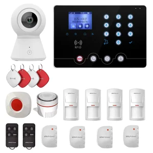 WiFi+GSM2G 4G Smart Home Security Alarm System Host RFID Keypad Tuya APP Control Remotely