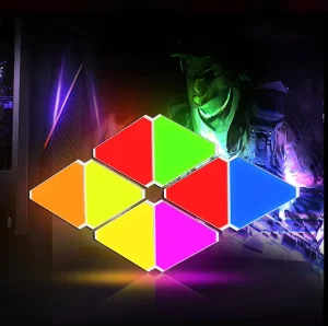 WiFi+IR Smart Home DIY Design RGB IC Control Kit APP Magic Triangle Intelligence LED Light Panel APP Magic Triangle Intelligent