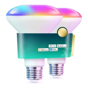 Dimmable Indoor Wi-Fi Alexa and Google Assistant BR30 Color-Changing LED Recessed Floodlight Smart Bulb for Smart Homes