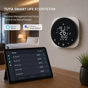 Wifi App Control Tuya Smart Thermostat with Voice Control Wireless Smart Home Thermostat Programmable Controller Floor Heating