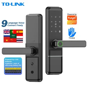 Wifi Biometric Smart Fingerprint Door Lock for Wood Doors