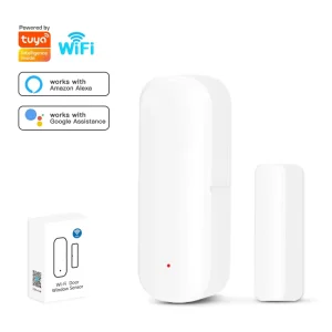 Wifi Intelligent Window Detector Thickness Door Security Smart Life Contact Sensors Alexa Google Wifi Door Sensor
