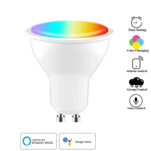 Smart Light Bulb, WiFi Wireless Control, Smart LED Light, WiFi Dimmable RGB CCT Smart LED Spotlight
