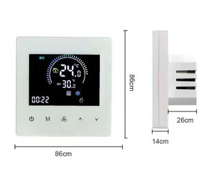 Wifi Smart air Conditioner Wall Switches Water Heating Floor Electrical Thermostat Tuya Smart Life LCD Screen Child Lock