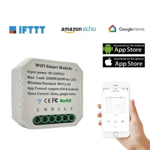 Wifi Switch Module Smart Home Automation 2 Way Google Home Tuya App Voice Remote Control