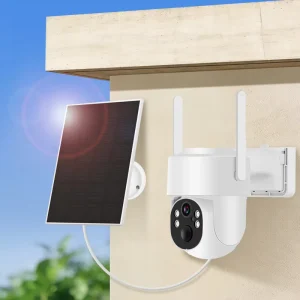 Wifi Wireless Outdoor Solar Security Camera Two-way Audio App Monitoring Control Smart Camera