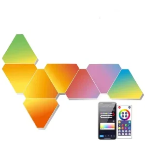 Wifi+ir Led Light Panel Kit Smart Home Diy Rgb Control With App Industrial Design For Home Offe Mag Triangle Intelligence
