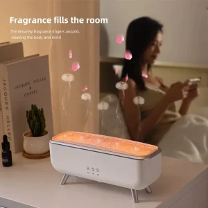 Windmill Aroma Diffuser Essential Oil Humidifier Colorful Night Light Smoke Rings Jellyfish Flame for Home