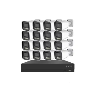 Wired 16-Channel Indoor/Outdoor CCTV Security IP Camera System with NVR Kit 4K 8MP Night Vision