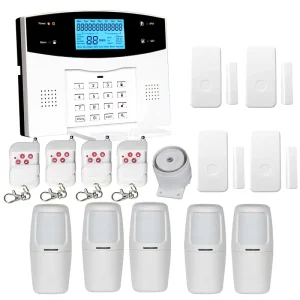 Wired Alarm System WIFI PSTN GSM Wireless Alarms Press Keypad Battery Backup Alarm Panel Smart Home Security Devices
