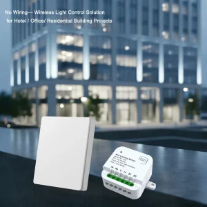 Wireless 1 Gang 1 Way Dimming LED Lighting Controller 240V Wall Switch Solutions for Large scale Engineering Projects