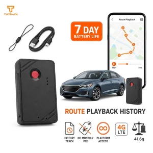 Wireless 7 Day Battery Life Route Playback History No Monthly Fee Platform Personal Vehicle Tracker Wireless GPS Tracker