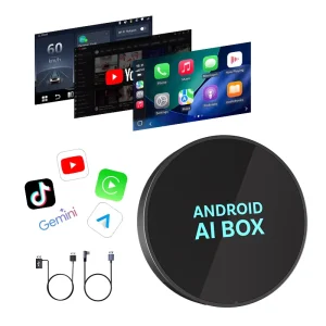 Wireless AI Box 3in1 Carplay Android Auto Adapter Smart Streaming Box Plug and Play 5G WiFi for Auto Bulk OEM Supply