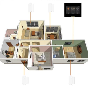 Wireless Alarm System Door Window Sensor Open/Closed Detector Security Protection 433MHz Perfect for Bedroom