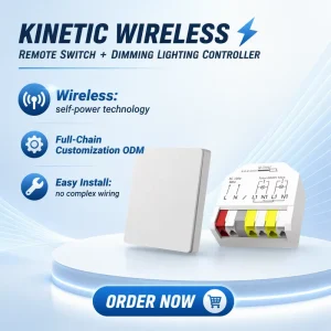 Wireless Battery Free Lighting Kit Remote Control Switch 220v Uk Standard Wall Control Indoor Light Device Smart Wall Switch