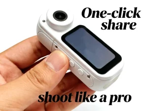Wireless Bluetooth Remote Control Wearable Sports Camera Mini Camera for Travel Blogging Content Creation
