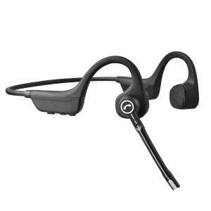 Wireless Bone Conduction Headphone Walkie Talkie Earphone Open Ear Neckband Headset with PTT Microphone