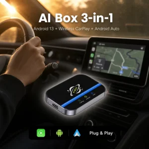 Wireless CarPlay Adapter 4G SIM Android 13 2GB+16GB GPS Wired Wireless Android Auto Netflix YouTube Spotify OEM