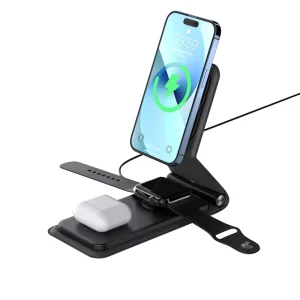 Wireless Charger 3 in 1 Magnetic Foldable Wireless Charging Station