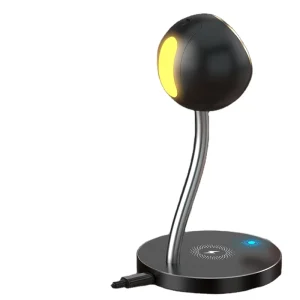 Wireless Charger Station Desk Wireless Charger 4 in 1 Charging Stand With LED Lamp