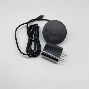 Wireless Charger with Type C Port Circular Embedded Wireless Charger Furniture Desktop Wireless Charging Socket