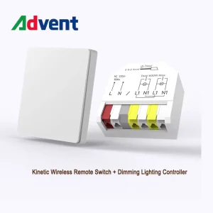 Wireless Energy Harvesting Light Kit Smart Uk Standard Wall Control Residential Lighting Module on /Off Wall Switch