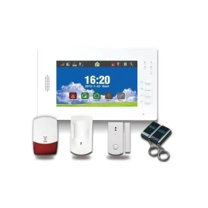 Wireless GSM and PSTN Security Burglar Alarms Systems for Smart Home Automation 7 Inch Color Screen Displays 433 or 868 Mhz CIAN