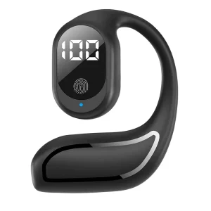 Wireless Headset Digital Display Battery Indicator 22 24hours Ows Open Ear Single Ear Earphone for Business Travel Sports