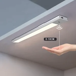 Wireless Home LED Motion Sensor Lighting Rechargeable 5V For Kitchen Aluminium Bar Wardrobe Closet Cabinet Lamp Shade Direction