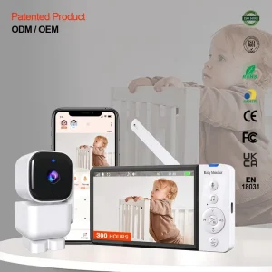 Wireless Infant Monitoring Camera With Temperature Sensor Cry Detection Lullabies Secure Non WiFi Baby Monitor