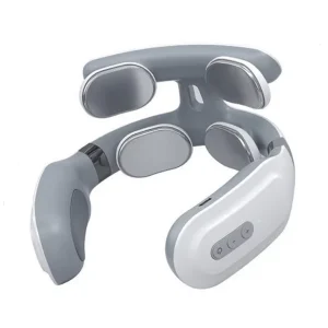 Wireless Neck Massager Pulse Vibration Cervical Spine Care Health Device Mini Neck and Back Massager With Heating