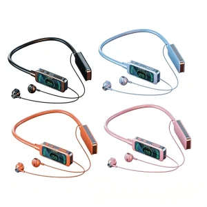 Wireless Neckband Headphones, 6.0 Sports Earphones with LED Power Display, HiFi Stereo Sound for Gym Running Workout