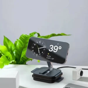 Wireless Phone Charger Foldable 3 in 1 Magnetic Travel Wireless Charging Station Multiple Device Charging Station