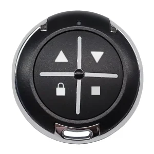 Wireless RF Round Remote Control 433mhz 315mhz 4Buttons Customization for Garage Doors Alarms Smart Home Security