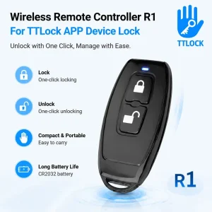 Wireless Remote Controller R1 for Smart Door Lock APP Electronic Lock Keyless Entry Accessory