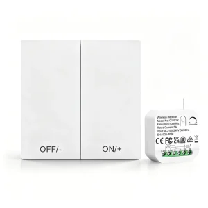 Wireless Self Powered Kinetic Switch RF 433 Mhz Dimmable Receiver Battery Free Remote Switch WiFi Remote Control Light Switch