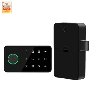 Wireless Smart Digital Fingerprint Cabinet Lock with IC Card and Password Unlocking Functions Suitable for Drawers