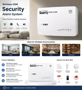 Wireless Smart Fire Alarm System 4G WiFi App Remote Control ABS Water Detector Sensor Home Office Security Solution