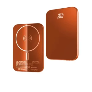 Wireless Smart LED Digital Display Aluminum Alloy Portable PD 20W Fast Charging 5000mAh Ultra Slim Type C Power Bank