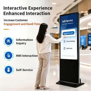 Wireless Smart Screen 4K UHD Portable Android Interactive Touch Display Rolling TV For Home Office