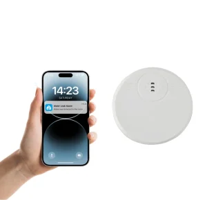 Wireless Smart Water Leakage Sensor Long Life Battery Water Leak Alarm Wi Fi App Remote Control ABS Material