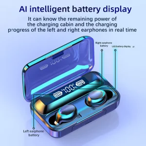 Wireless Waterproof BT Headset Stereo Display Headset Support Voice Assistant Noise Reduction Headphone