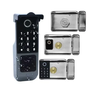 Wireless Waterproof Rainproof TTLOCK Tuya Wifi Fingerprint Smart Lock for Outdoor Access Control System