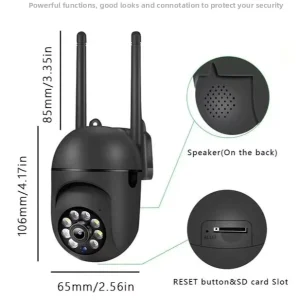 Wireless WiFi PTZ Camera Factory Price Ai Wireless 360 Panoramic CMOS Sensor Mobile Phone Remote Control 1 Year SD Card