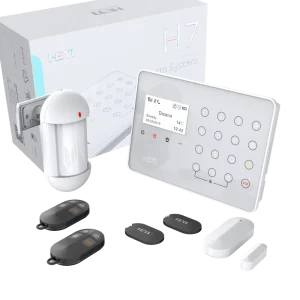 Wireless Wired Smart Home Alarm System PIR Motion Sensor App Remote Control ABS 2-Year Warranty Home Security Kit H7