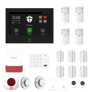 Wireless/Wired Smart WiFi Tuya GSM Home Security Alarm System Siren PIR Door Sensors ABS Horn Alarm SOS Button