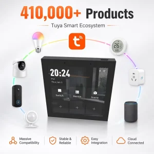Wireless ZigBee Smart Home Zigbee Gateway 4 Inch Screen Alexa Voice Control Smart IOT Control Panel Home Automation