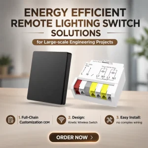 Wiring free Self powered Lighting Smart Remote Control Switch 220v Indoor Light Controller Smart Wall Switch